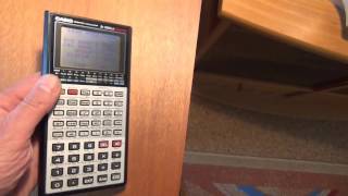 Casio fx  7000 GA Grafikfähiger Taschenrechnercalculator [upl. by Nnylrefinnej]