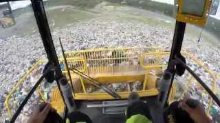 Operating TANA E320eco landfill compactor [upl. by Renraw396]