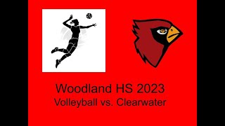 Woodland HS Volleyball vs Clearwater [upl. by Rekab486]