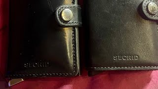 SECRID COMPARAÇÃO MiniWallet Premium Dusk Black VS Original Black [upl. by Annahsar256]