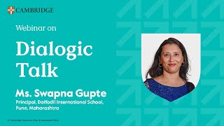 Insightful Webinar on Dialogic Talk by Ms Swapna Gupte [upl. by Esaele]