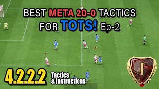 Demon 4222 Best META Tactics To DOMINATE TOTS 🔥 EAFC 24 Tactics amp Instructions [upl. by Gregory]