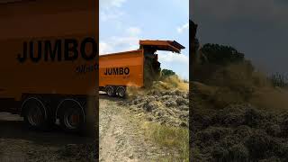 Jumbo Master  selfunloading with chain system Mowing tractor [upl. by Nivlad]