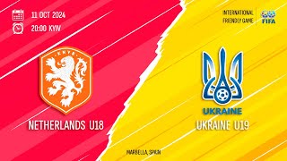 🇳🇱🇺🇦 НІДЕРЛАНДИ U18  УКРАЇНА U19  Міжнародний турнір  11102024 [upl. by Hcire]