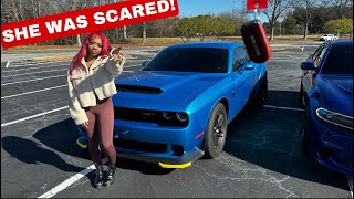 1100 HP DEMON170 SCARES FEMALE HELLCAT OWNER NEVER AGAIN SRTJADE [upl. by Goldston381]