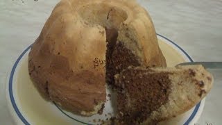 Cucina  Muffin Gigante variegato al cacao con gocce di cioccolato  senza lattosio  BIMBY TM31 [upl. by Wieche]