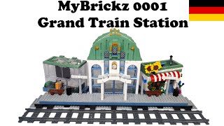 MyBrickz 0001  Grand Train Station  Review [upl. by Peednas789]