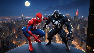 SpiderMan vs Venom Epic Battle for New York 🕷️🖤 [upl. by Kubiak508]