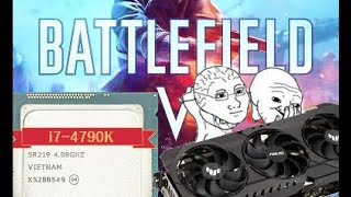 Can the i74790k still game on 2024 Battlefield V Gameplay [upl. by Ahsikram313]