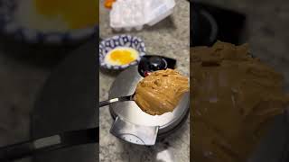 Keto PB Waffles 🔥 food recipe keto waffle breakfast ketodiet cooking [upl. by Ahcsap]