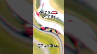 Countries and their national carriers Austria🇦🇹 concorde aviation airplane onviation airbus [upl. by Tabib787]