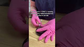 Intradermal Injection Tips In Description nursingskills [upl. by Nyltak]