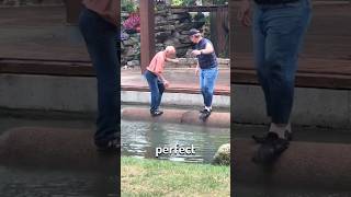 Old Guy vs Young Man in Logrolling Contest [upl. by Ortensia]