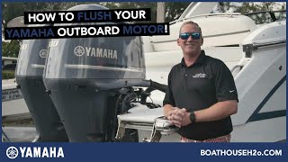 How to Flush Your Yamaha Outboard Motor Quick amp Easy [upl. by Nadroj]