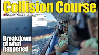 Superyacht and Ferry on Collision Course  What Happened  SY News [upl. by Sadler460]