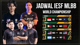 JADWAL IESF MLBB WORLD CHAMPIONSHIP 2024  HARI INI SELASA 12 NOVEMBER 2024 [upl. by Gilson83]