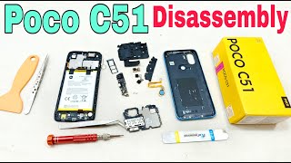 Poco C51 Disassembly  Poco C51 Teardown  How To Open Back Panel Poco C51  All Parts Open [upl. by Llennyl]