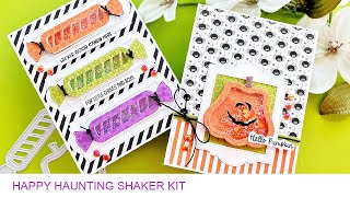 Two Fun Halloween Cards  Queen amp Co  Happy Haunting Shaker Kit [upl. by Ileana]