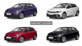 New 2021 VW Polo COLORS  Detailed Comparison [upl. by Leicester]