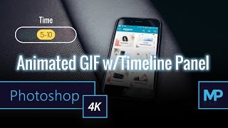 Animated GIF With Timeline Panel  Photoshop Tutorial 4K [upl. by Nylarac]