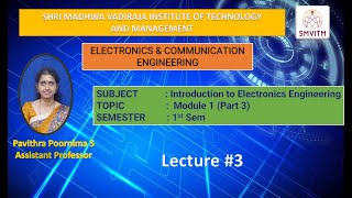 Introduction to Electronics Engineering  Module 1 Part 3 basicelectronics [upl. by Caddaric]