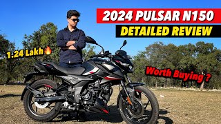 2024 New Bajaj Pulsar N150  Detailed Review [upl. by Jaqitsch]