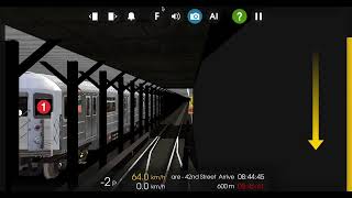 Hmmsim 2 The R62A 1 train leaving 34th St Penn Station [upl. by Sitnalta]