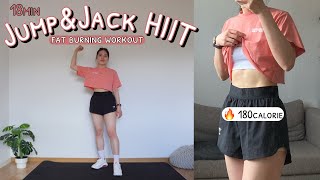 JUMPampJACK HIIT Fat Burning Workout At Home ❤️‍🔥 BURN 180 Calories in 18 Min Super Sweaty 💦 [upl. by Truscott]