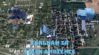 Earlham IA Siren Ambience Insane [upl. by Allianora527]