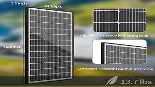 JJN 9BB Solar Panels 12V 100 Watt Monocrystalline Solar Panel High Efficiency Solar Module PV Charg [upl. by Murray]