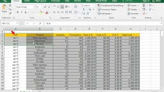 Copy the cell range A2B8 and paste it to the cell range A1B7 of the first worksheet of a new [upl. by Ahtelahs]