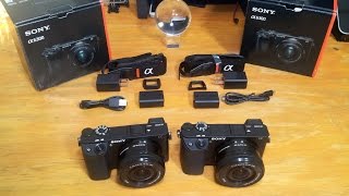 Sony a6300 Dual unboxing  stunning 4K camera [upl. by Arzed710]