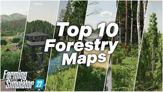 TOP 10 Forestry Maps  Farming Simulator 22 [upl. by Oelc]