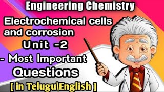 Electrochemical cells and corrosion important questions by Telugu Mech Engineers [upl. by Oruam]