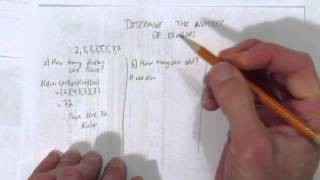 DETERMINE THE NUMBER OF DIVISORS [upl. by Tillion]