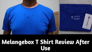 Melangebox Royal Blue T Shirt Review After Wash  Melangebox Royal Blue T Shirt Review After Use [upl. by Ylro]