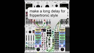 tape delay and frippertronics with Ahornberg Tape Recorder [upl. by Aisaim]