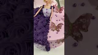 Barbie doll cake 🎂🥳🥳🥳cake bestbirthdaycakedesignforgirl cakedecoration cakedesign cakedesign [upl. by Jann]