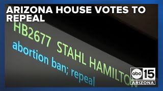 Arizona House votes to repeal states 1864 abortion ban statute [upl. by Maibach]