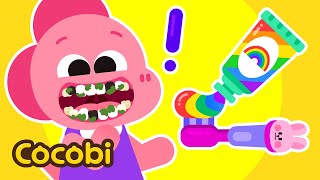 Brush Your Teeth🦷 Healthy Habits for Kids  Cocobi Dentist Cartoon [upl. by Manlove634]