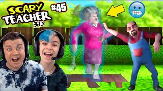 WE FROZE MISS T  Scary Teacher 3d NEW UPDATE [upl. by Atikim]