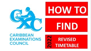 CXC new timetable 2022  How to find the CXC TIMETABLE [upl. by Ribble]