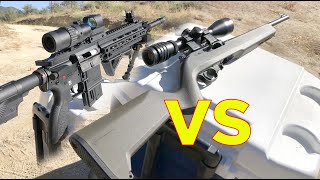 HK 416 D 22LR vs Thompson Center TCR22 22LR [upl. by Arrol]