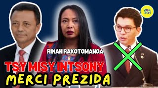 RINAH RAKOTOMANGA TSY MANOHANA ANI ANDRY RAJOELINA INTSONY [upl. by Bernj]