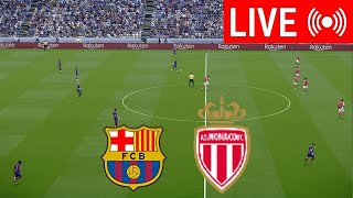 🔴LIVE Barcelona vs Monaco  Joan Gamper Trophy 2024  PES 21 Video Simulation Gameplay [upl. by Tilda546]