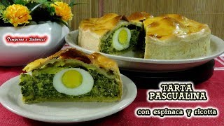 TARTA PASCUALINA con espinacas y ricotta fácil y deliciosa [upl. by Aneras822]