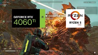 RTX 4060 TI  Ryzen 5 5500 Helldiver 2 FHD 1080 Ultra Setting [upl. by Nosnej55]