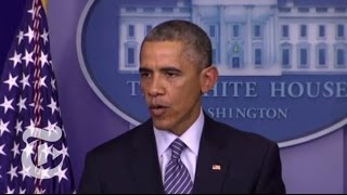 Obama Responds to Grand Jury Decision in Ferguson Shooting Case [upl. by Gautea388]