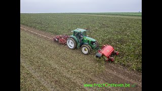 JD 7710  Gilles R136T amp JD 6630  Gilles TR14  A4832 Akkerbouwbedrijf Axel Lowette Rutten [upl. by Anelegna]