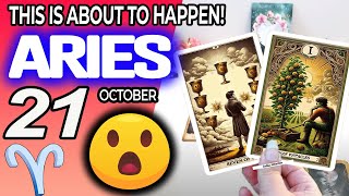 Aries ♈️😲THIS IS ABOUT TO HAPPEN💖 horoscope for today OCTOBER 21 2024 ♈️ aries tarot OCTOBER 21 [upl. by Hebel]